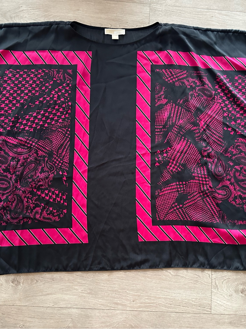 Michael Kors Black Pants with Pink Accent